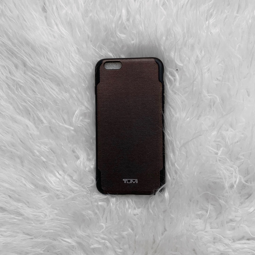 TUMI Brown Canvas iPhone Case